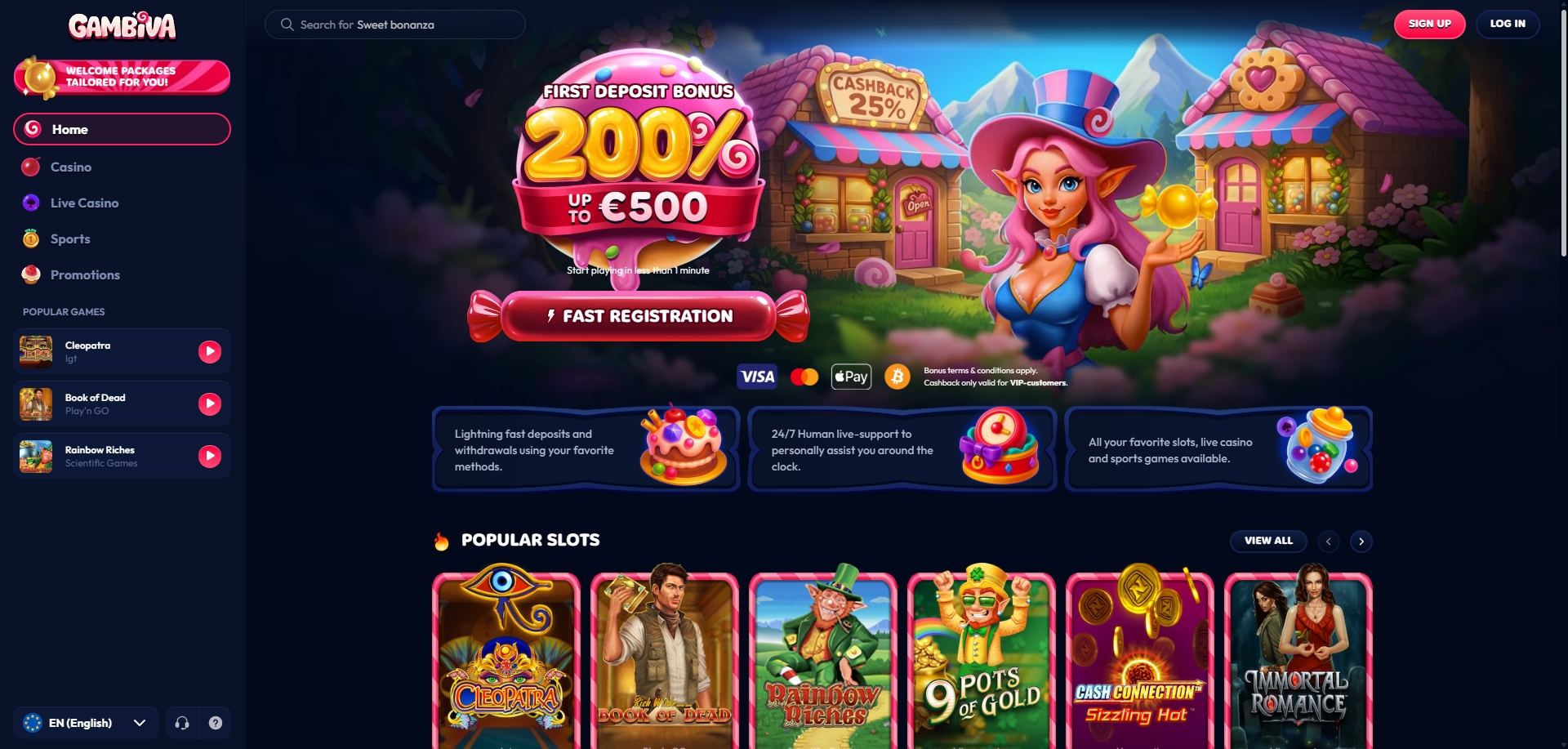 Gambiva — homepage